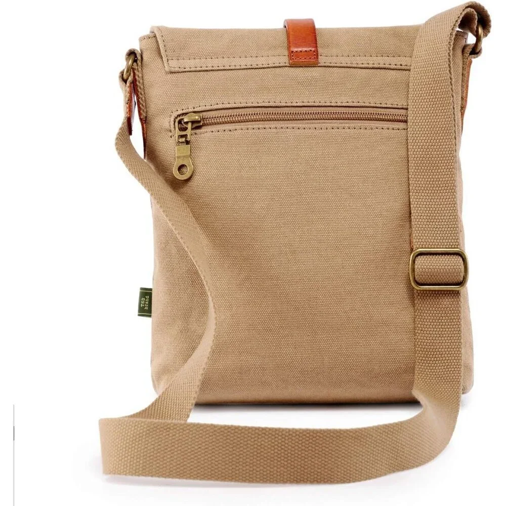 Crossbody Bag Leather Cotton Women's Eco-Friendly Durable Light-weight